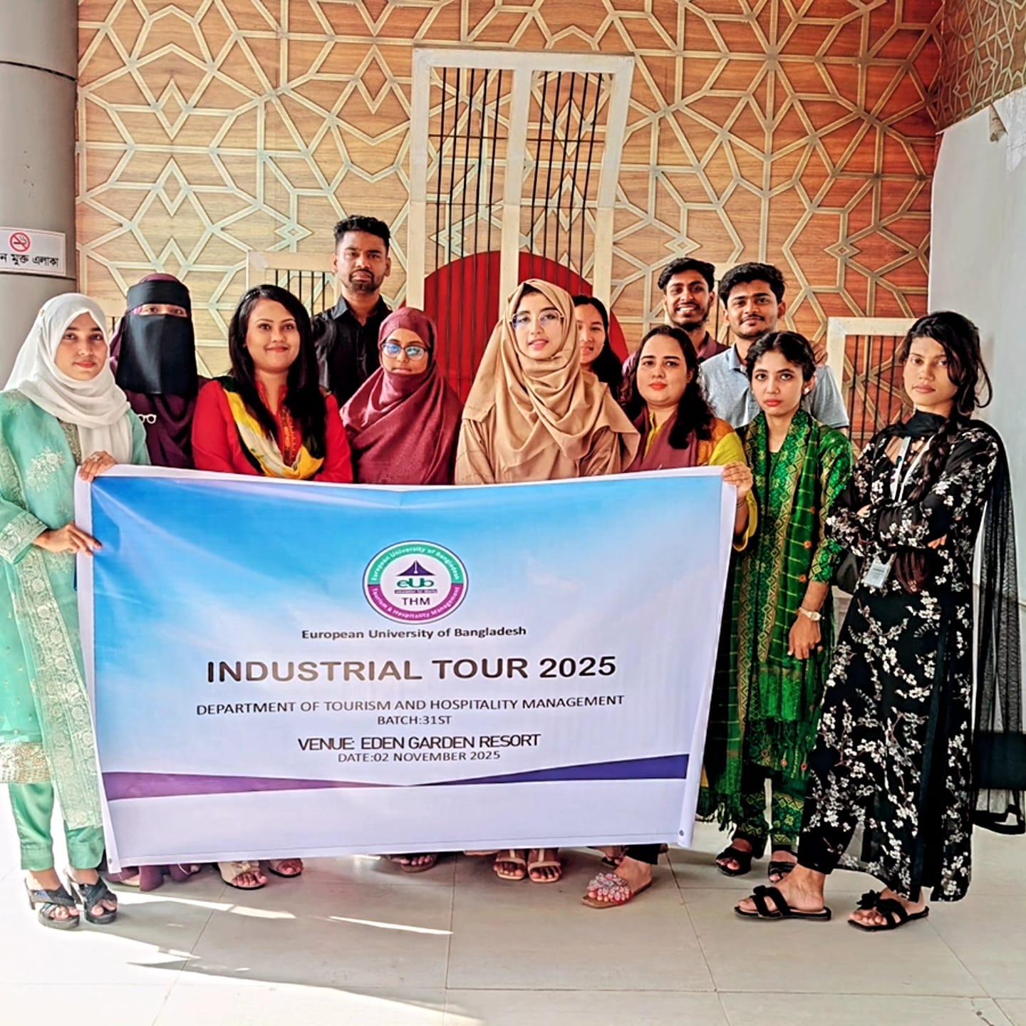 EUB Tourism and Hospitality Management Students Embark on an Inspiring Industrial Tour to Eden Garden Resort